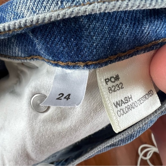 Reformation Dixie High Rise Shorts in Colorado Destroyed Size 24 - Picture 9 of 10